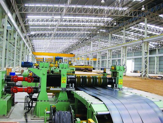 دستگاه برش نوار فولادی 0.6-5 میلی متر تغذیه چپ راست